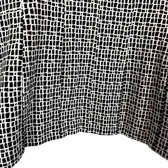 Chicos Womens Black White Lace Applique Ponte Knit Stretch Blazer Jacket 1 8 10 - Picture 11 of 16